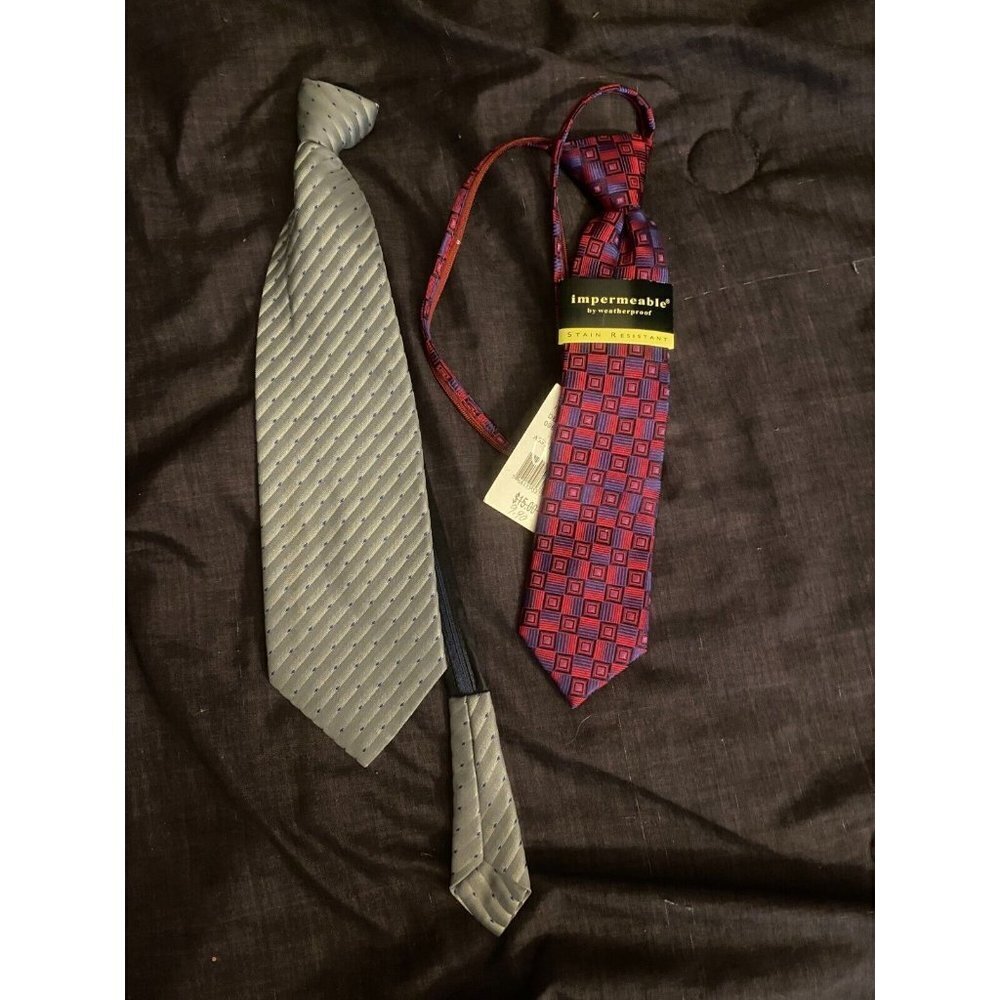 Boys Tie Bundle Lot New weatherproof Ties Preppy